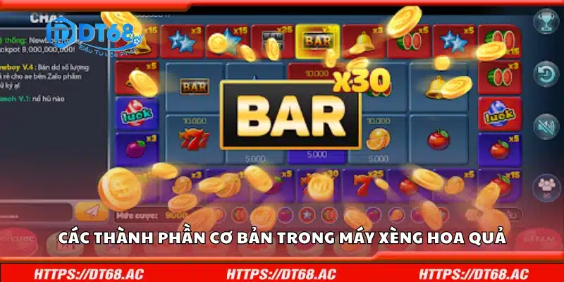 Một số thành phần cơ bản trong máy xèng hoa quả