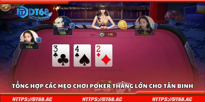 Các mẹo chơi Poker thắng lớn cho tân binh